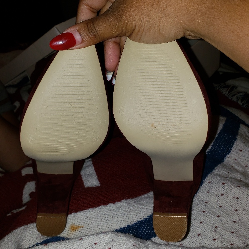 Just Fab Over knee boots, burgundy